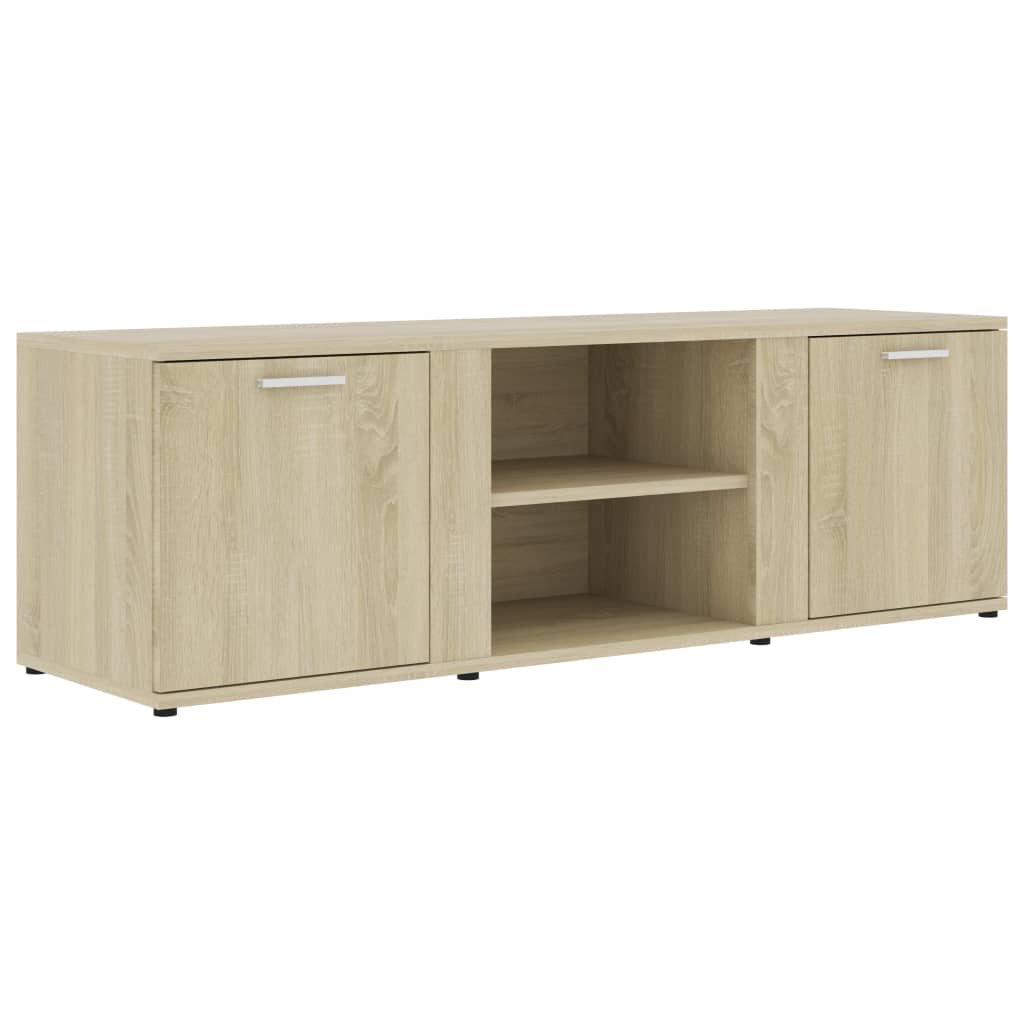 Tv-meubel 120x34x37 cm bewerkt hout artisanaal eikenkleur