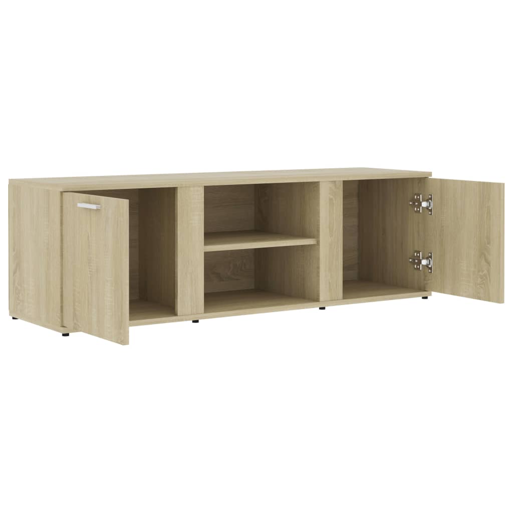 Tv-meubel 120x34x37 cm bewerkt hout artisanaal eikenkleur