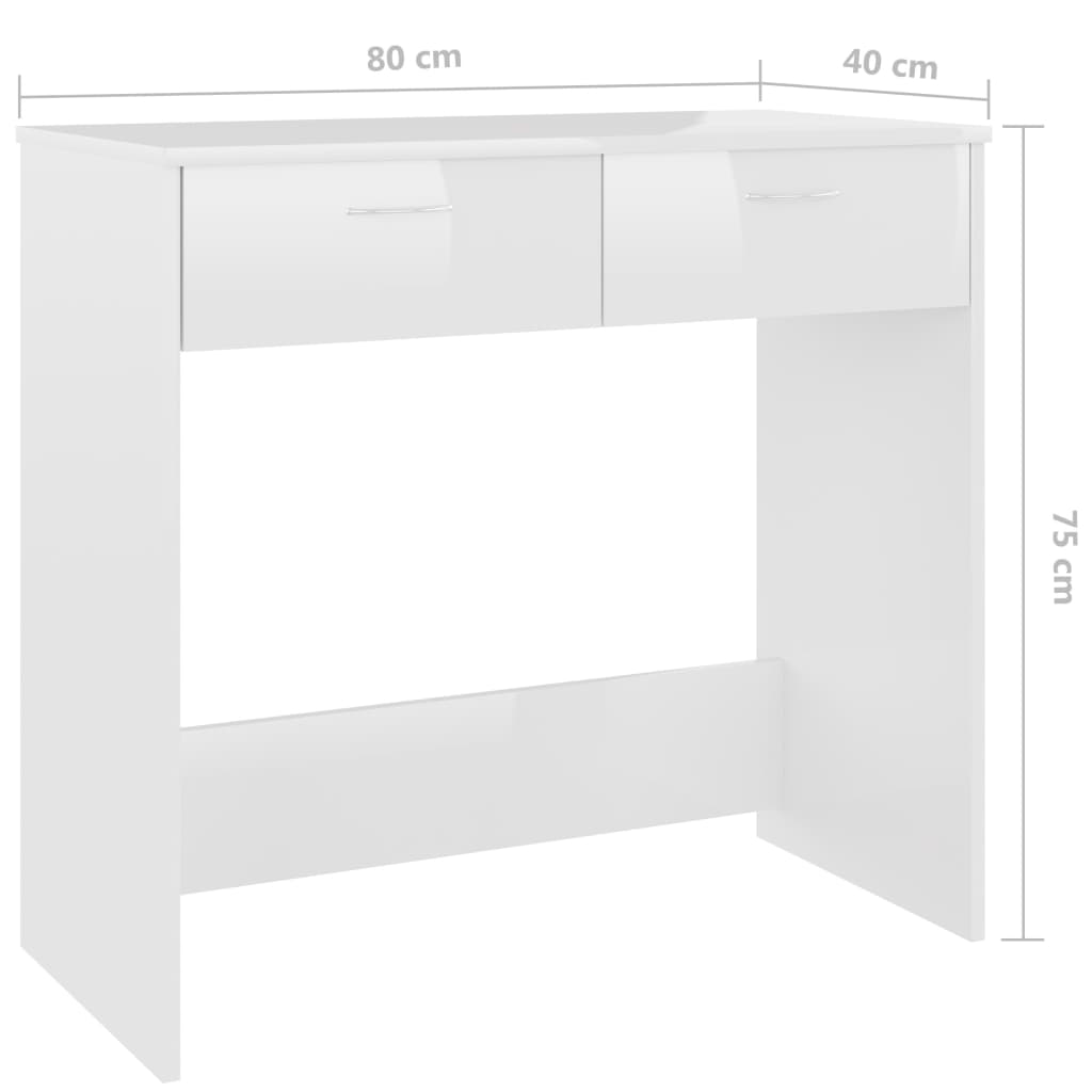 Bureau 80x40x75 cm bewerkt hout