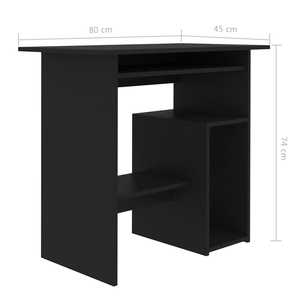 Bureau 80x45x74 cm bewerkt hout