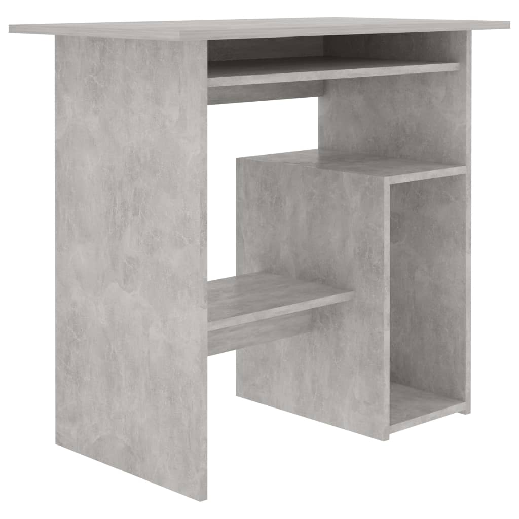 Bureau 80x45x74 cm bewerkt hout eikenkleurig