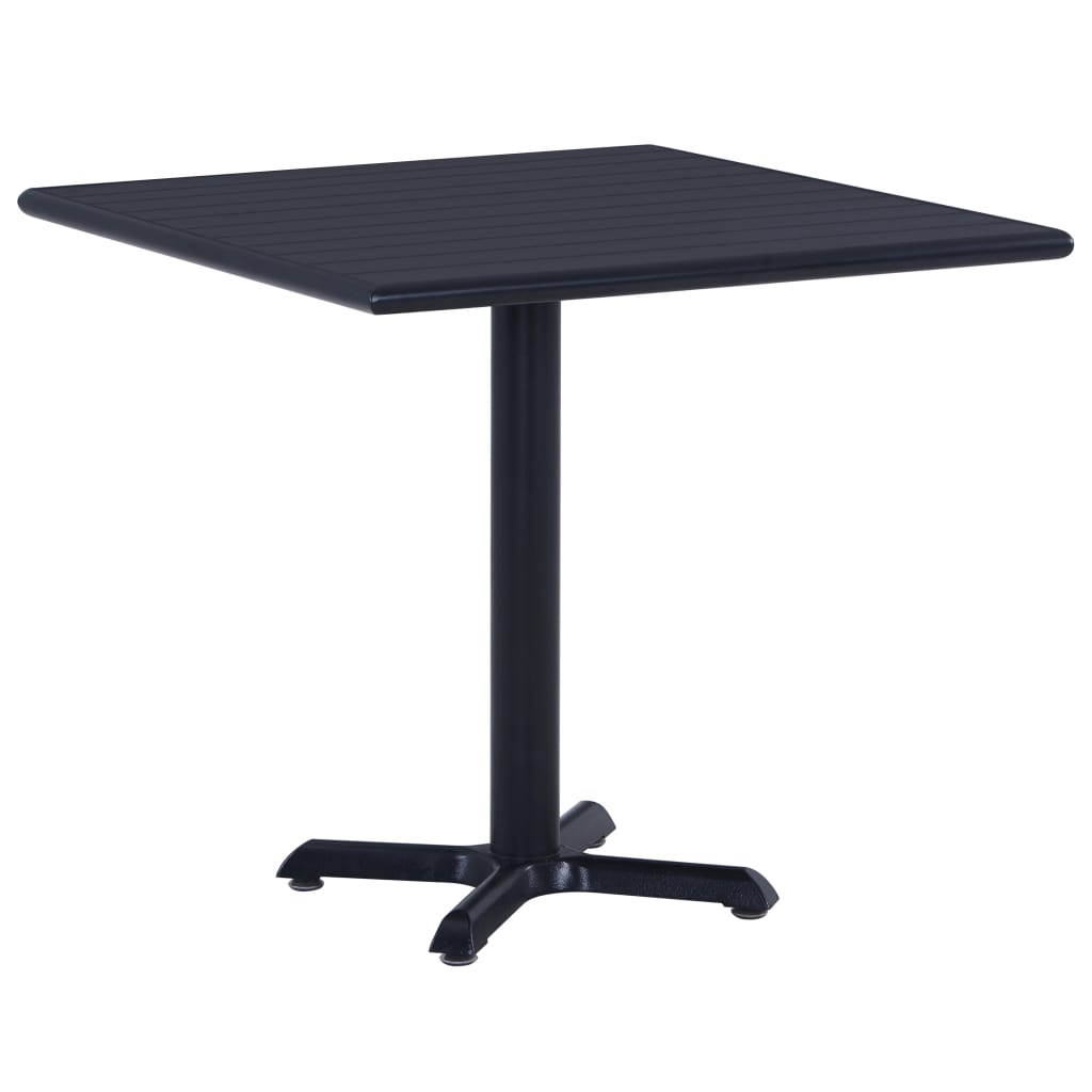 Table de jardin 80x80x75 cm noire