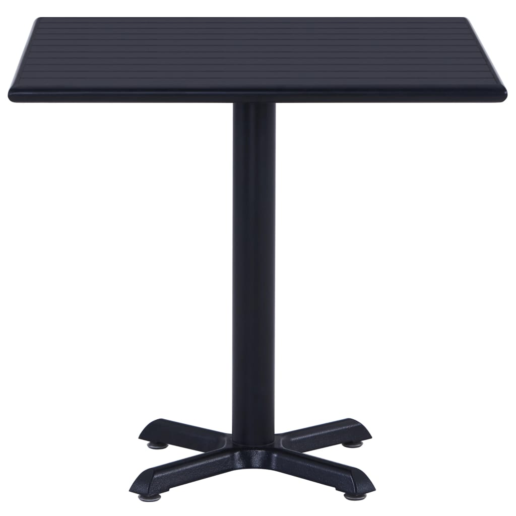 Table de jardin 80x80x75 cm noire