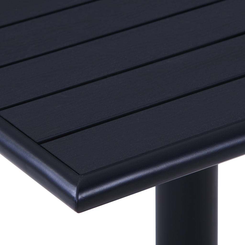 Table de jardin 80x80x75 cm noire