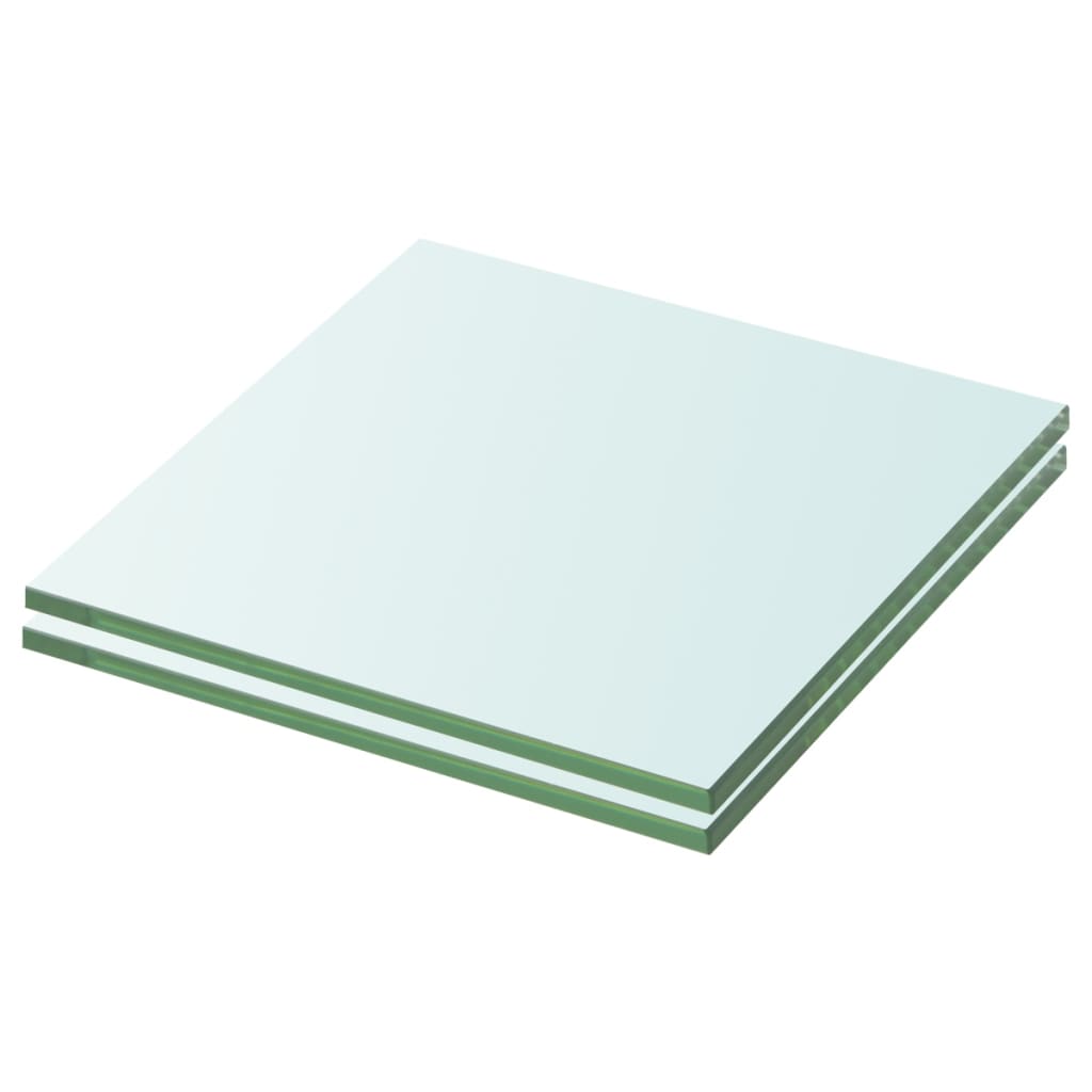 Wandschap transparant 90x12 cm glas