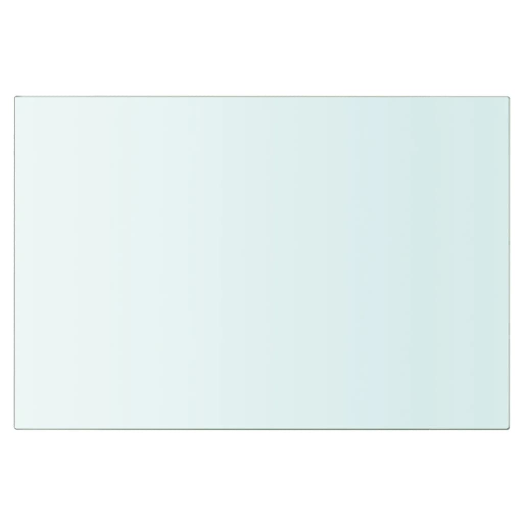 Wandschap transparant 90x12 cm glas