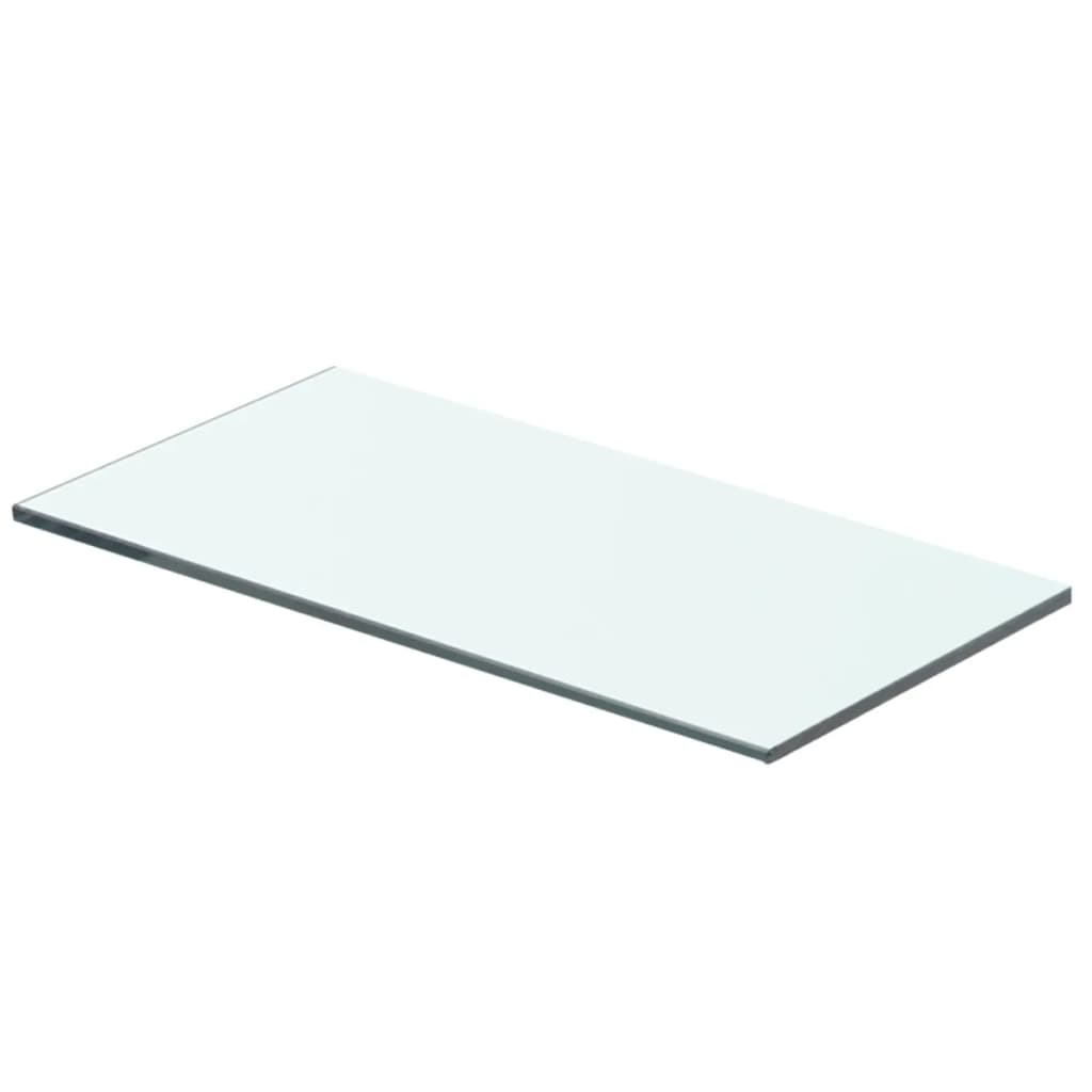 Wandschap transparant 90x12 cm glas