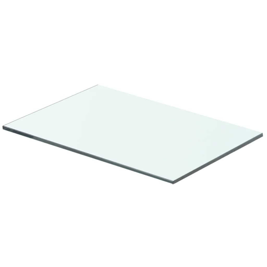 Wandschap transparant 90x12 cm glas