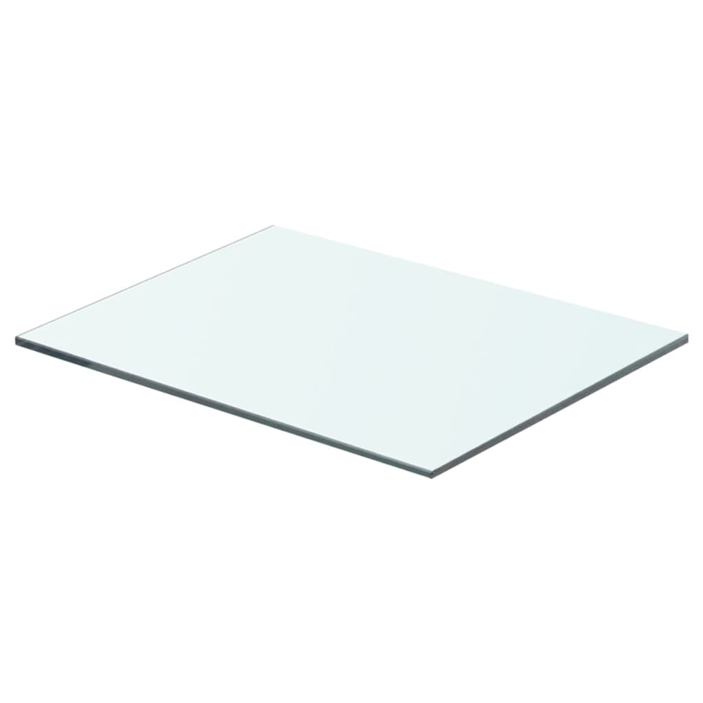 Wandschap transparant 90x12 cm glas