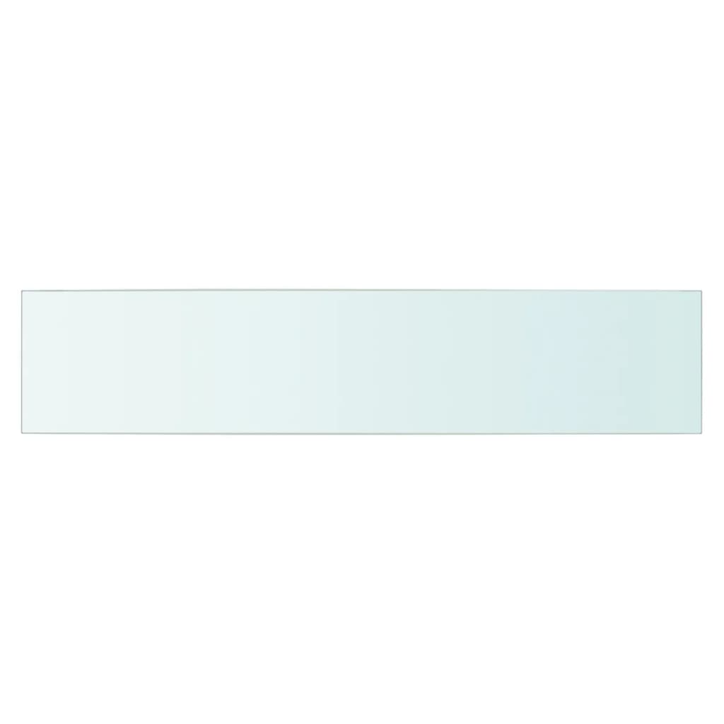 Wandschap transparant 90x12 cm glas