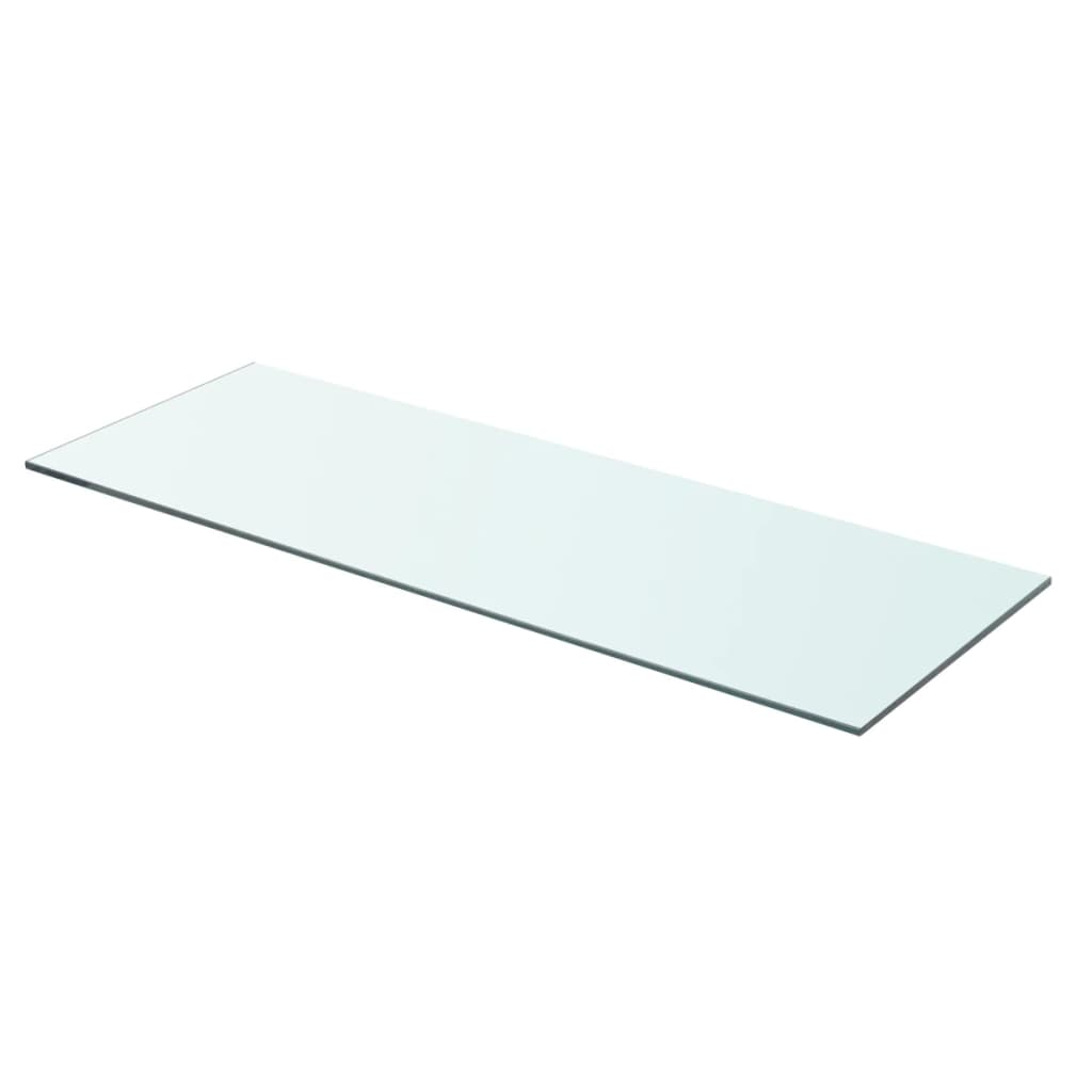 Wandschap transparant 90x12 cm glas