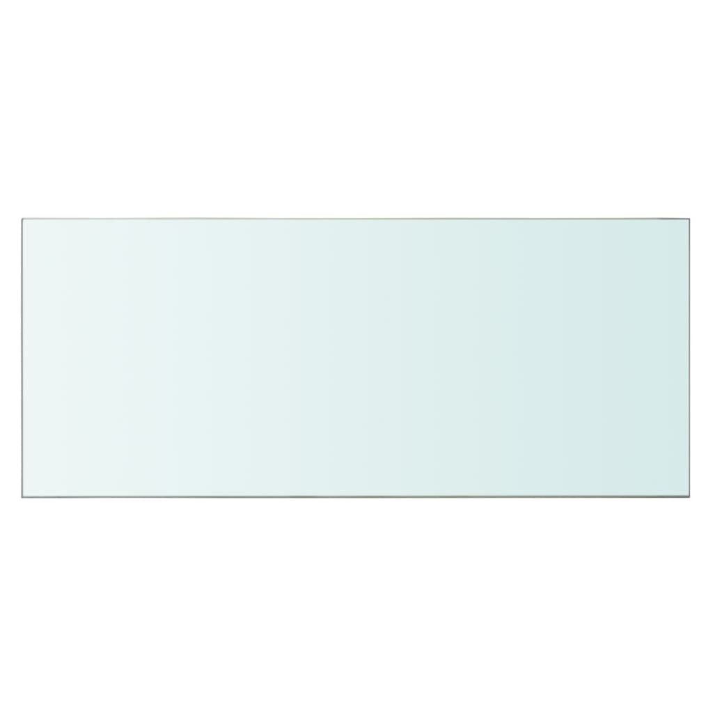 Wandschap transparant 90x12 cm glas