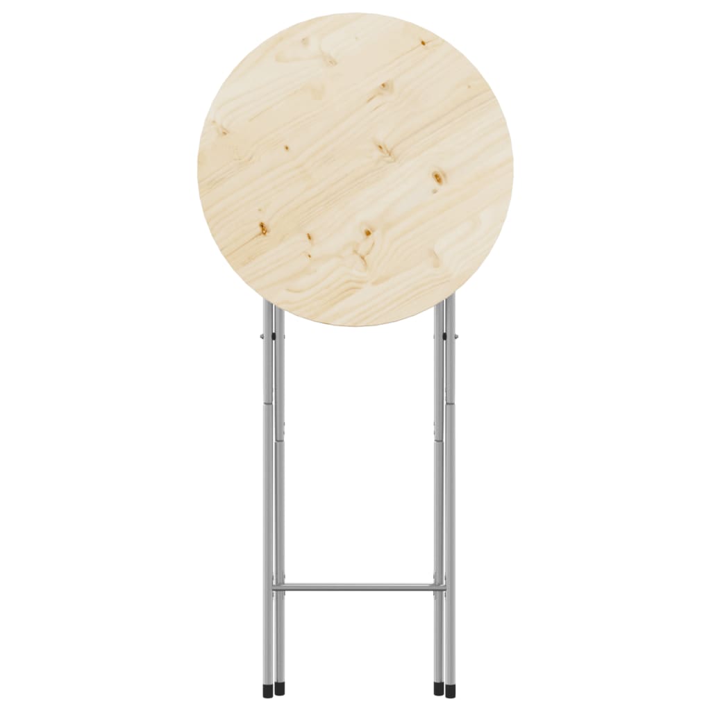 Pieds de table de bar pliante 45x53x108 cm en acier argenté