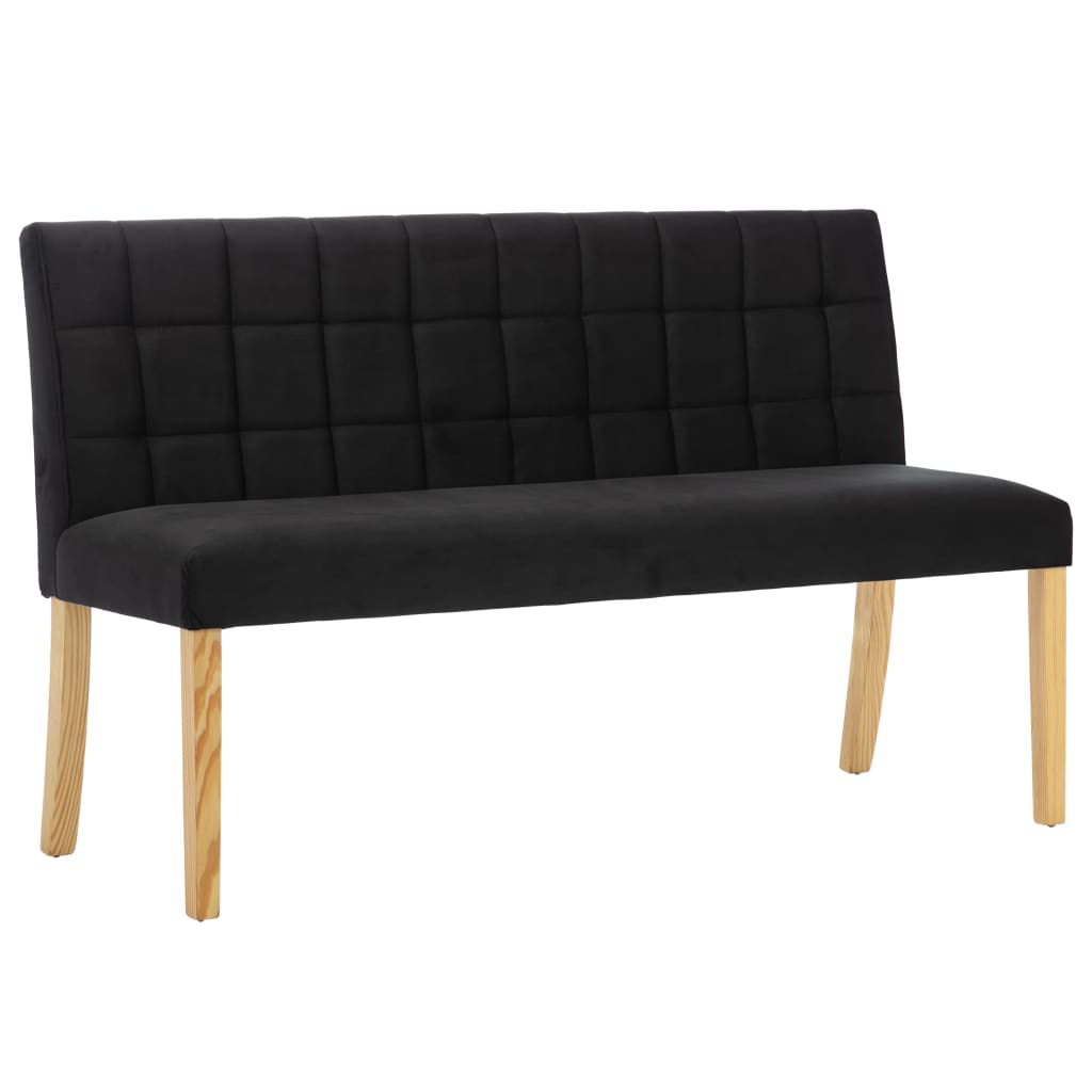 Banquette 140 cm velours couleur crème