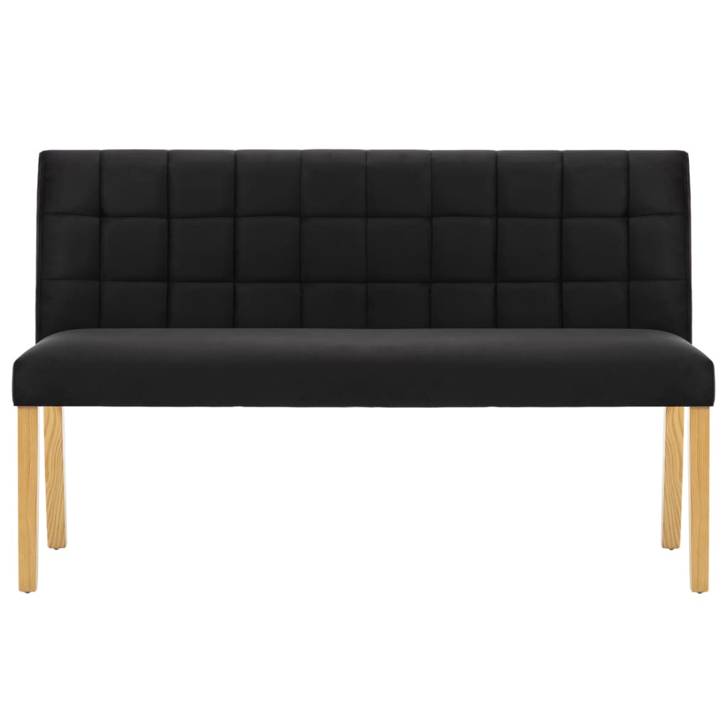 Banquette 140 cm velours couleur crème