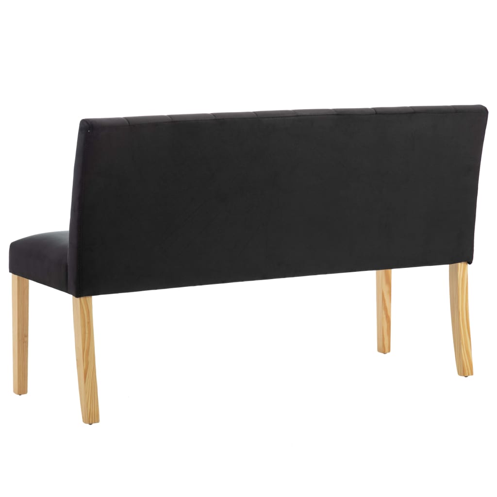 Banquette 140 cm velours couleur crème