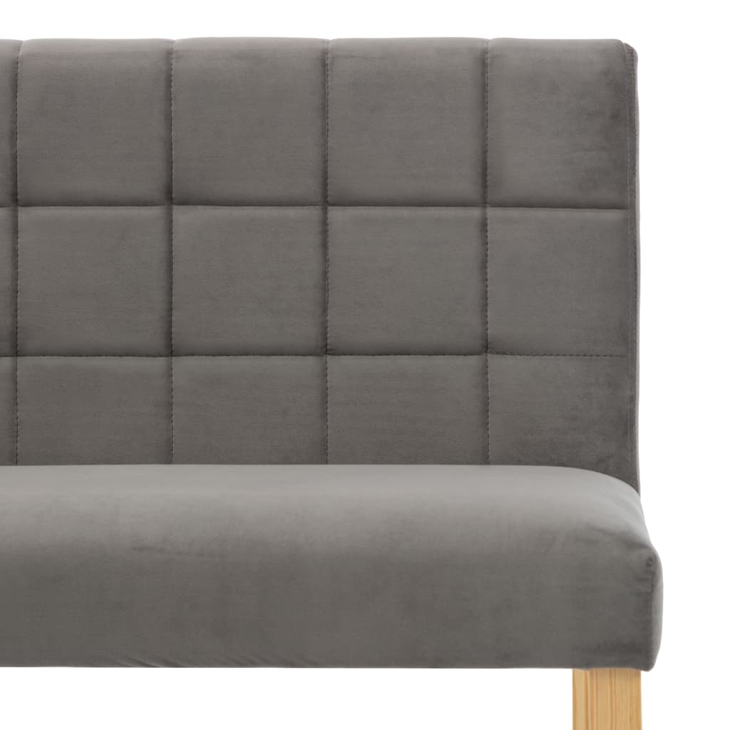 Banquette 140 cm velours couleur crème