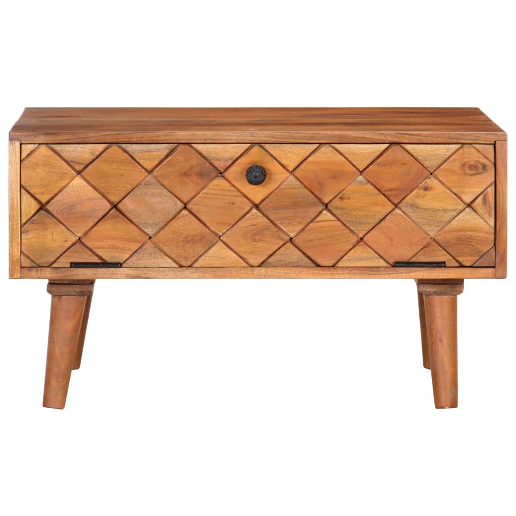 Table basse 68x68x38 cm en bois d'acacia massif