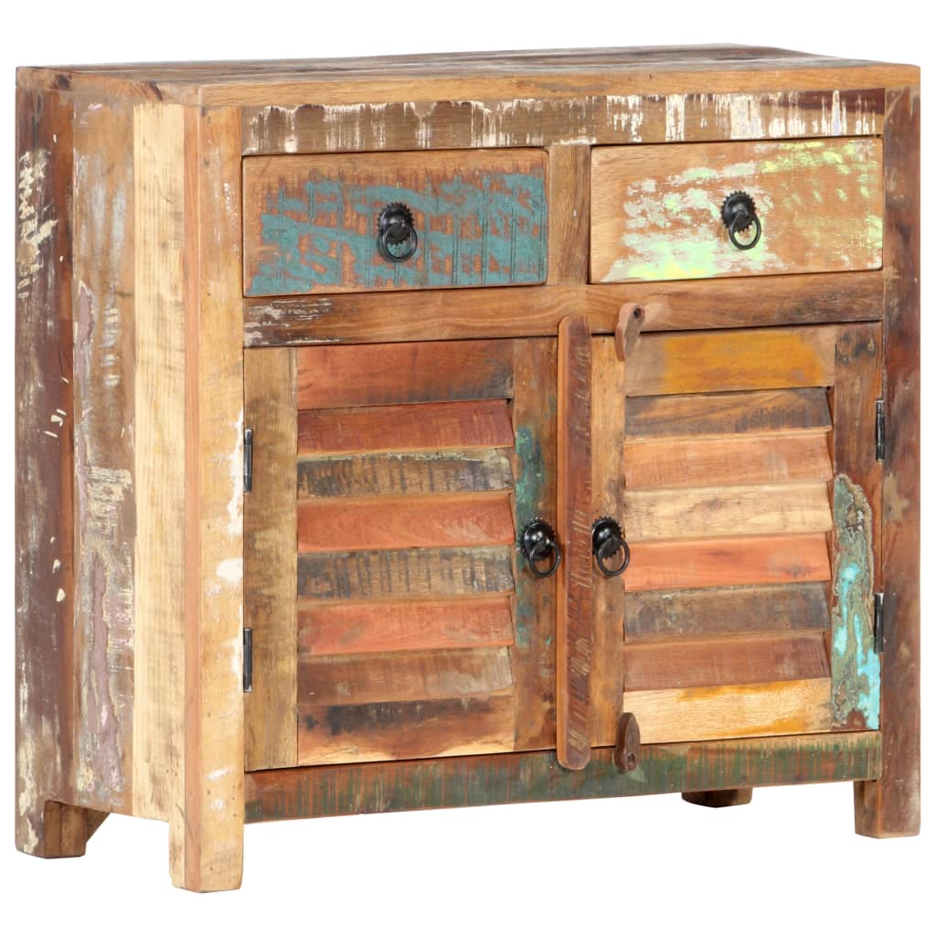 Buffet 70x30x68 cm en bois massif recyclé