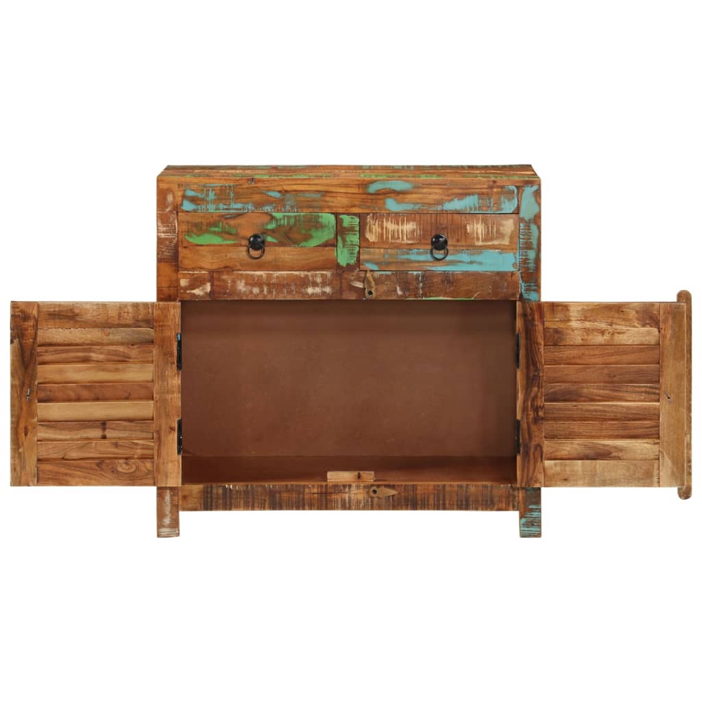 Buffet 70x30x68 cm en bois massif recyclé