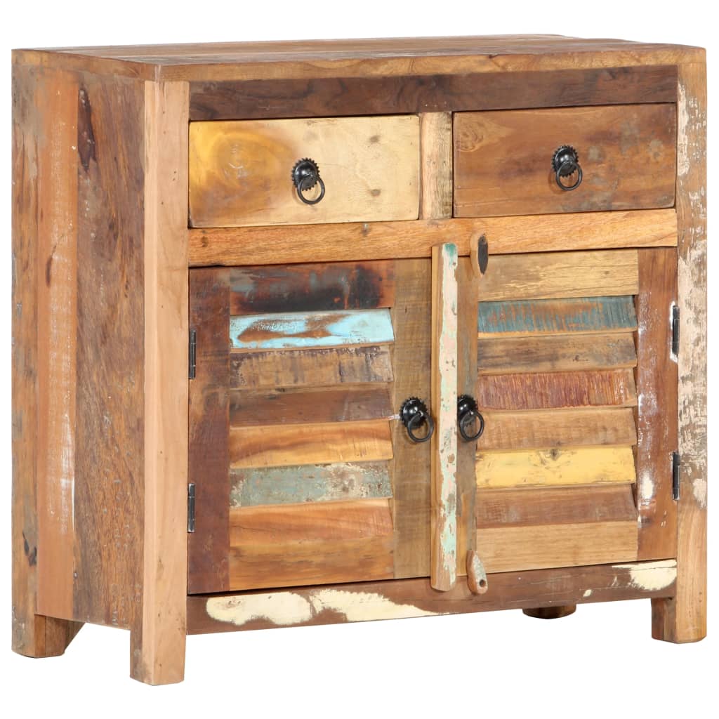 Buffet 70x30x68 cm en bois massif recyclé