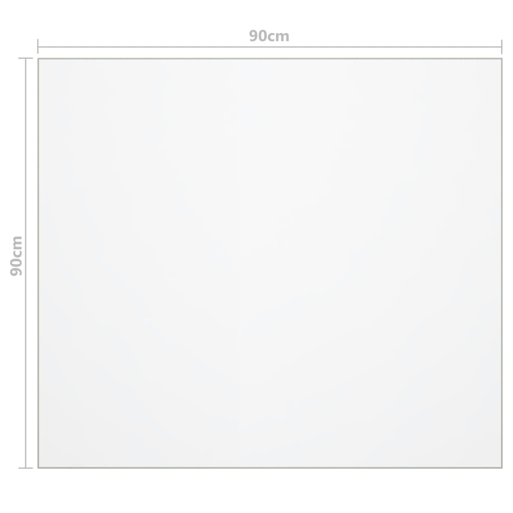 Tafelbeschermer 90x90 cm 2 mm PVC