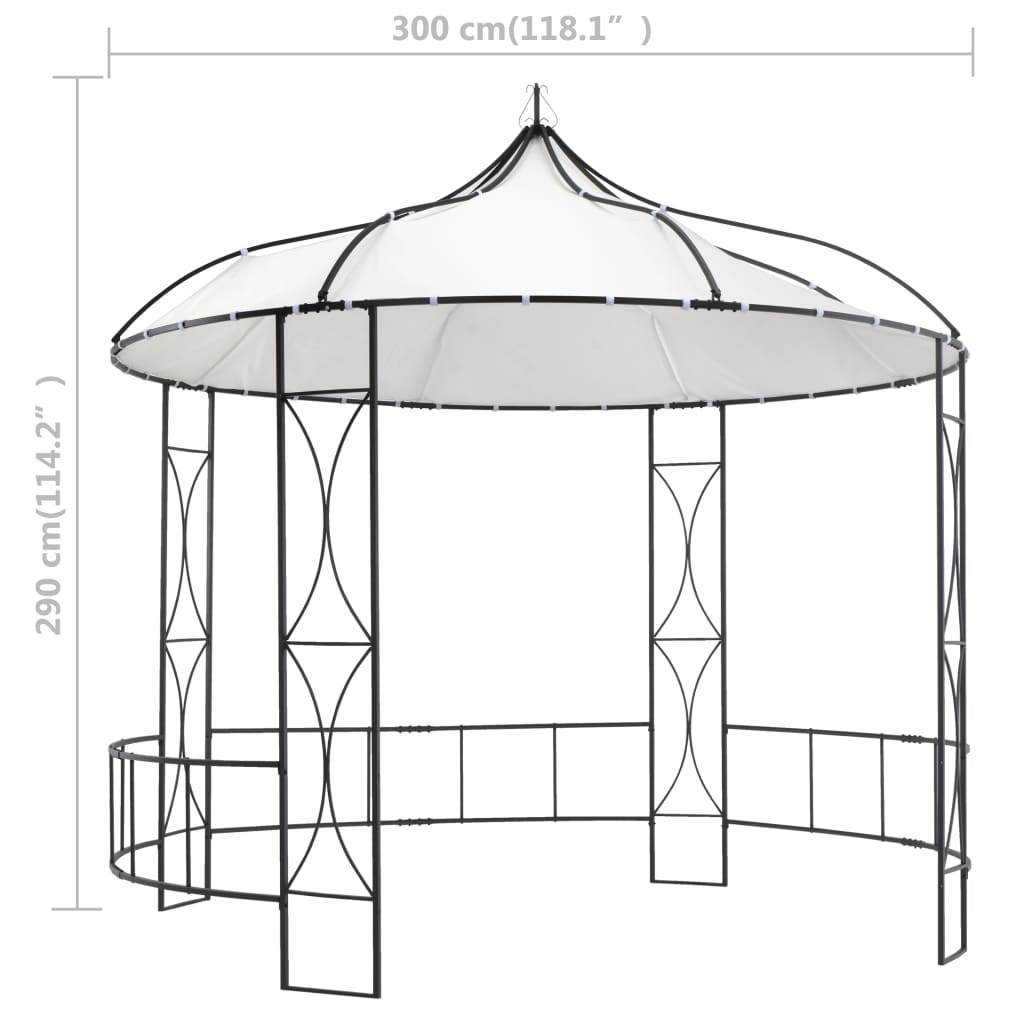 Prieel rond 300x290 cm