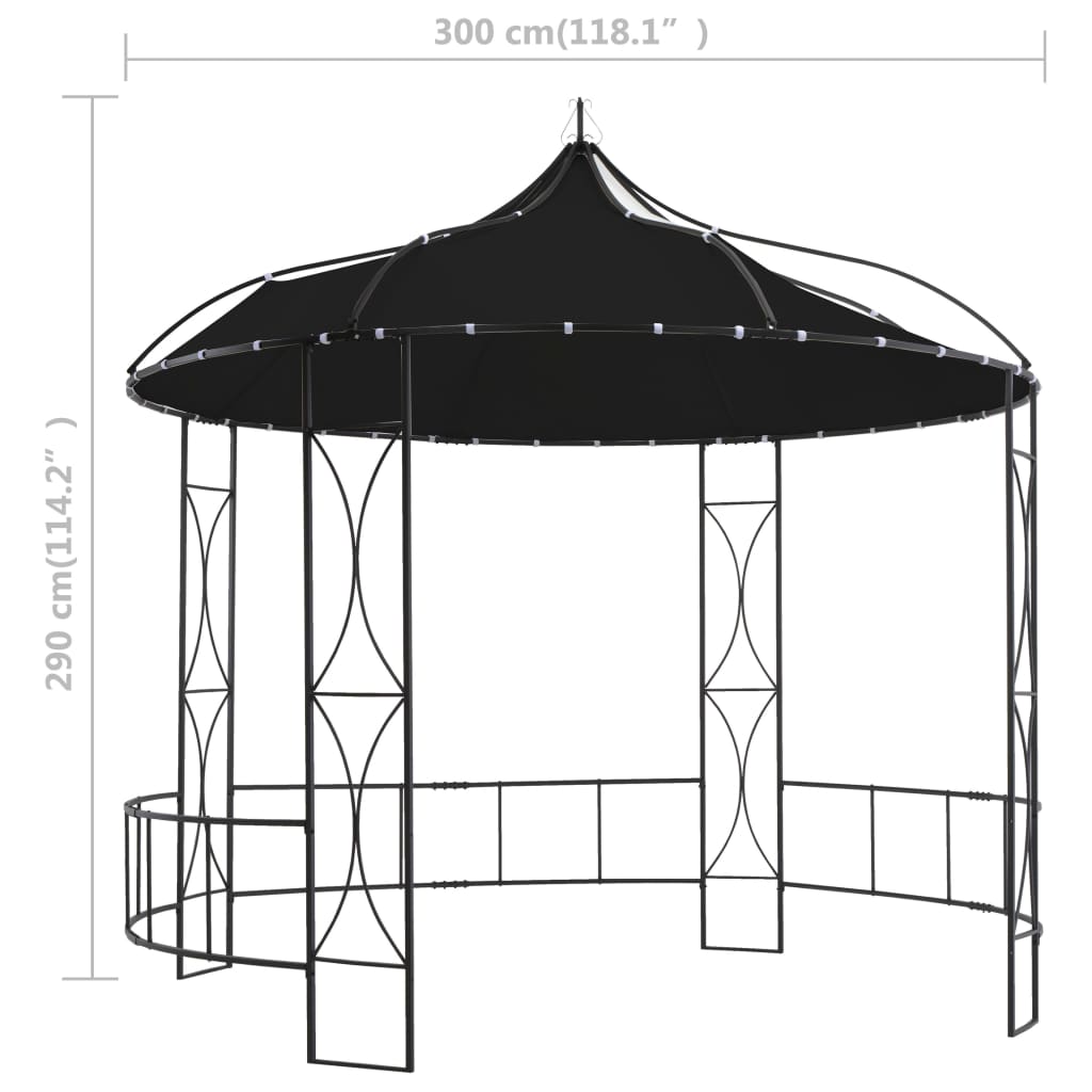 Prieel rond 300x290 cm