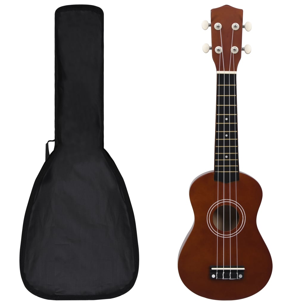 Ukuleleset met tas voor kinderen sopraan 21'' blauw