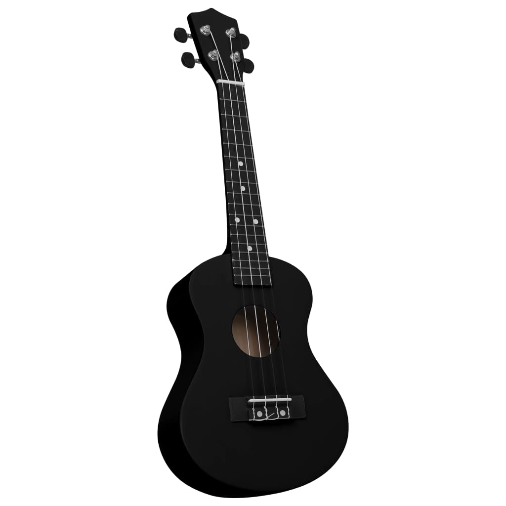 Ukuleleset met tas voor kinderen sopraan 23'' lichthoutkleurig