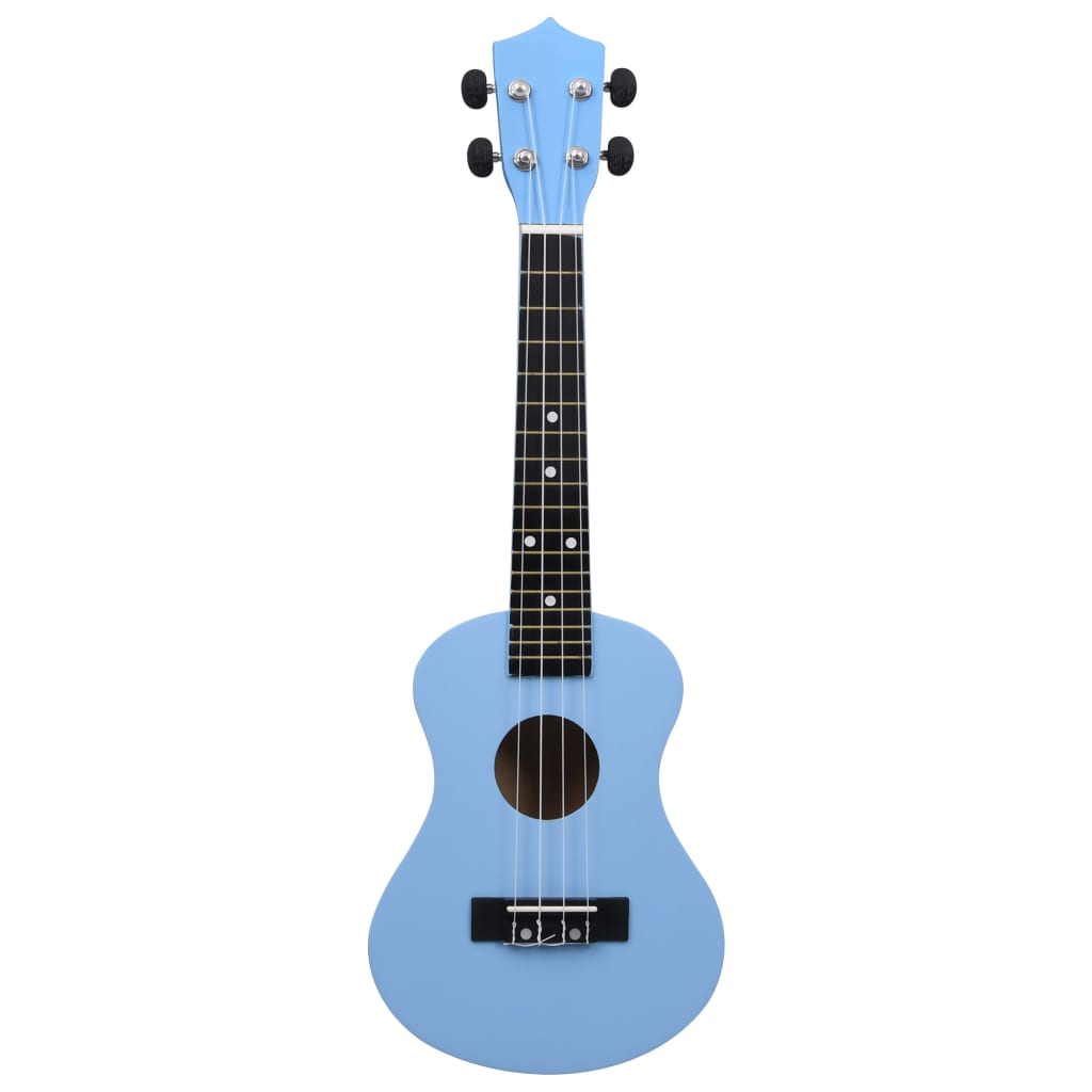 Ukuleleset met tas voor kinderen sopraan 23'' lichthoutkleurig