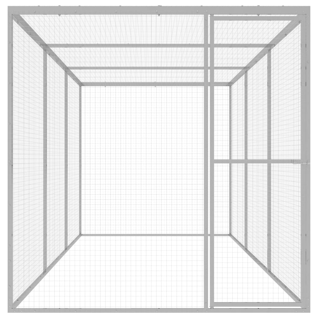 Kattenkooi 3x1,5x1,5 m gegalvaniseerd staal