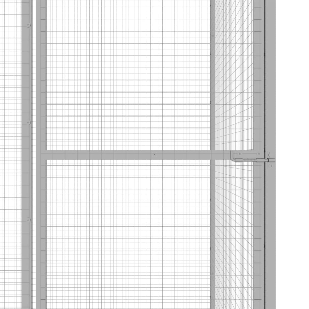 Kattenkooi 3x1,5x1,5 m gegalvaniseerd staal