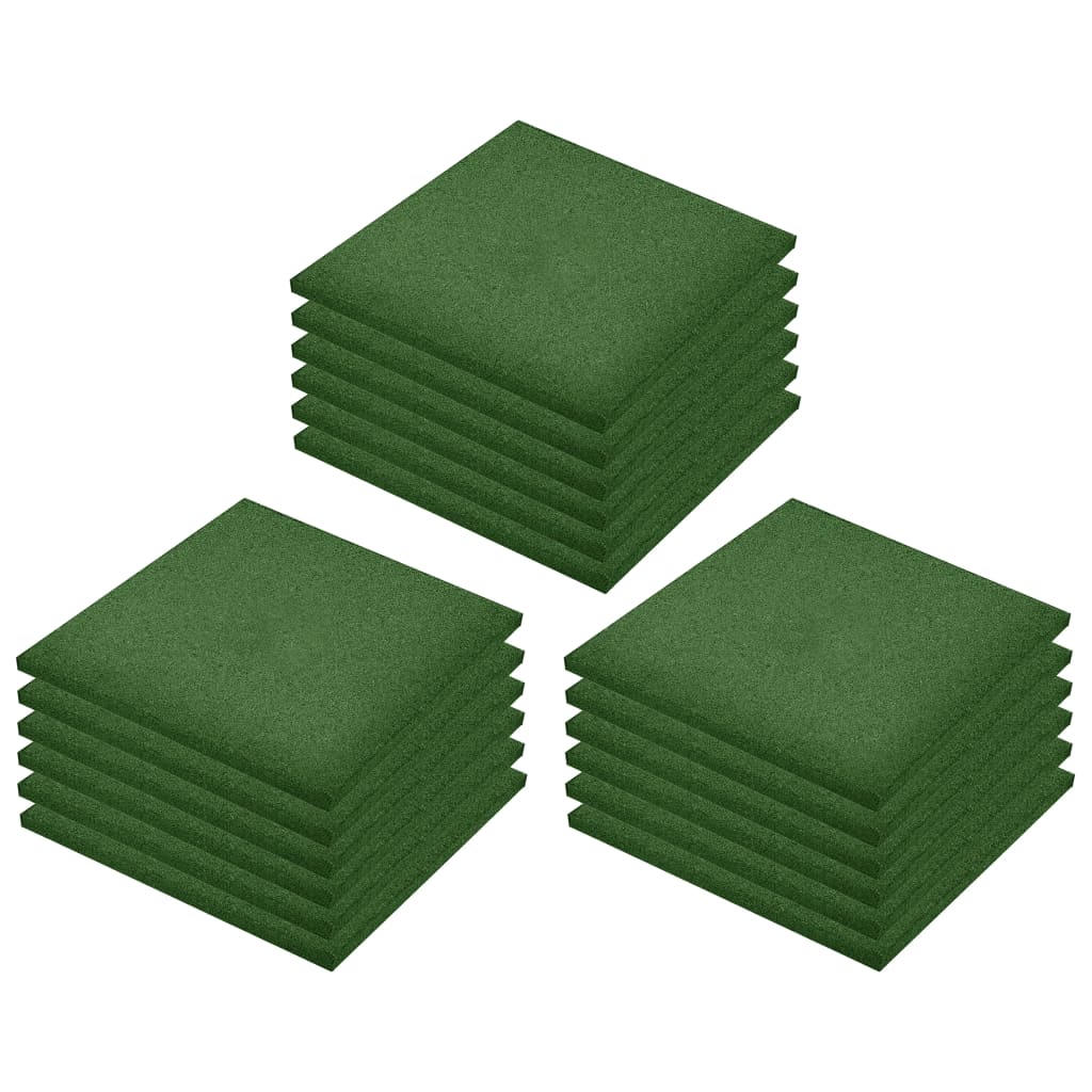 Valtegels 18 st 50x50x3 cm rubber