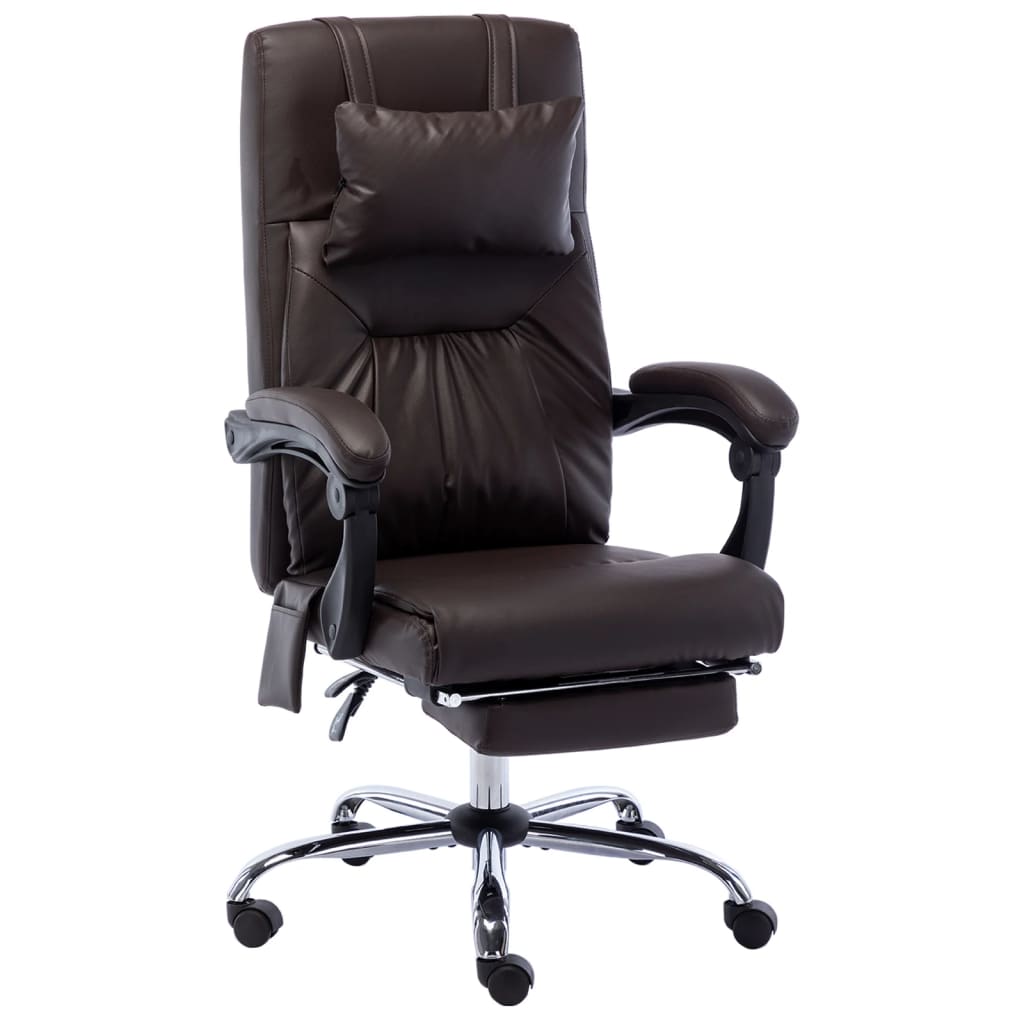 Fauteuil de bureau massant simili cuir