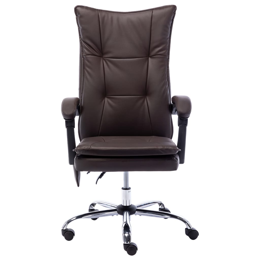 Fauteuil de bureau massant simili cuir