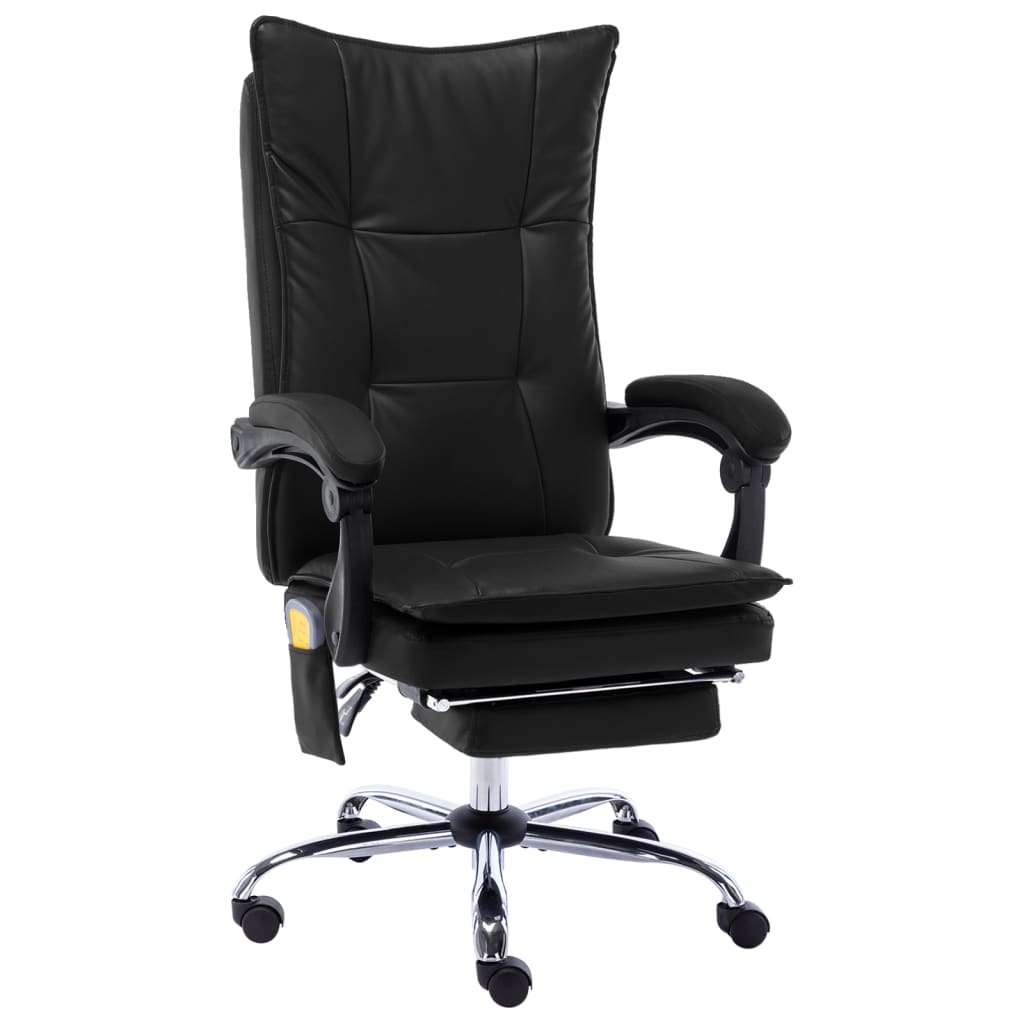 Fauteuil de bureau massant simili cuir