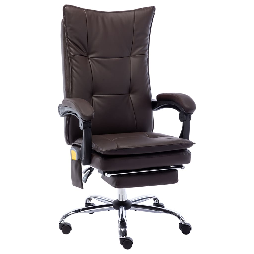 Fauteuil de bureau massant simili cuir