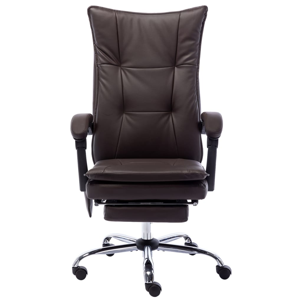 Fauteuil de bureau massant simili cuir