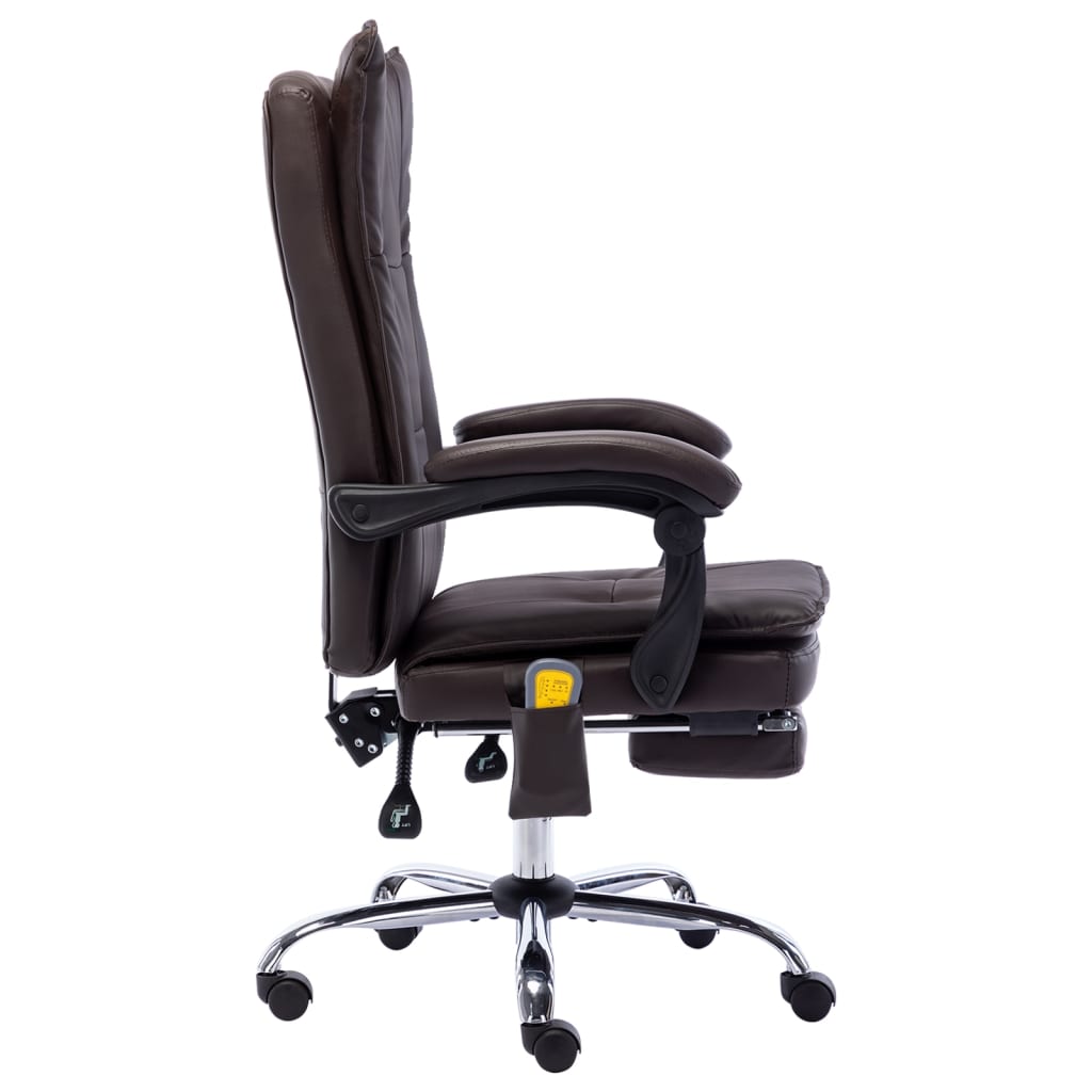 Fauteuil de bureau massant simili cuir