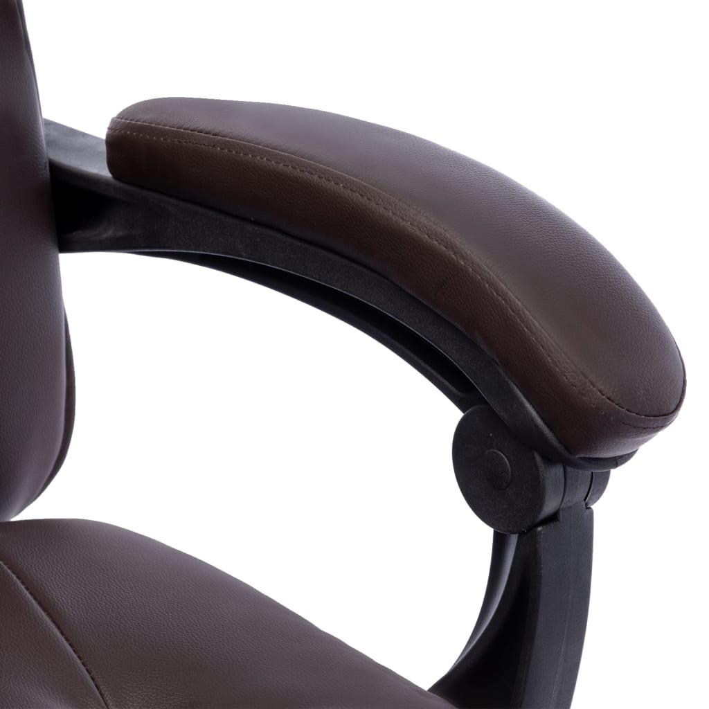 Fauteuil de bureau massant simili cuir