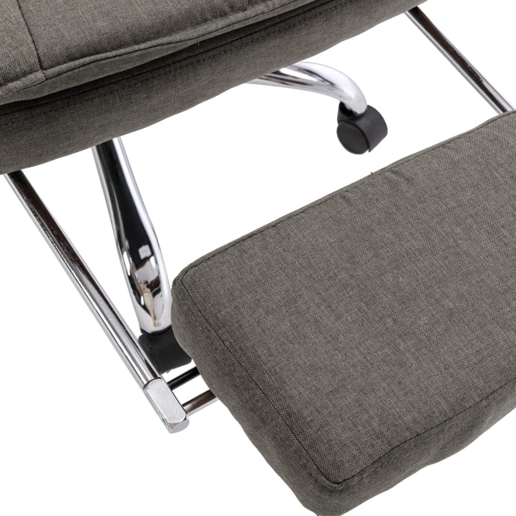 Chaise de bureau tissu gris