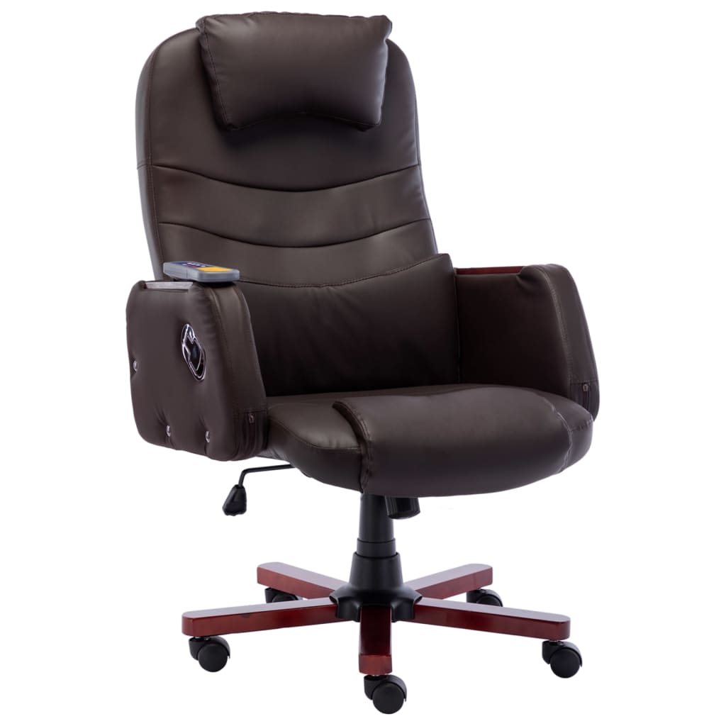 Fauteuil de bureau massant simili cuir