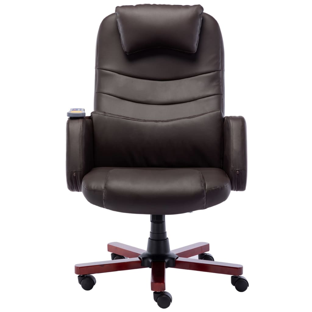 Fauteuil de bureau massant simili cuir