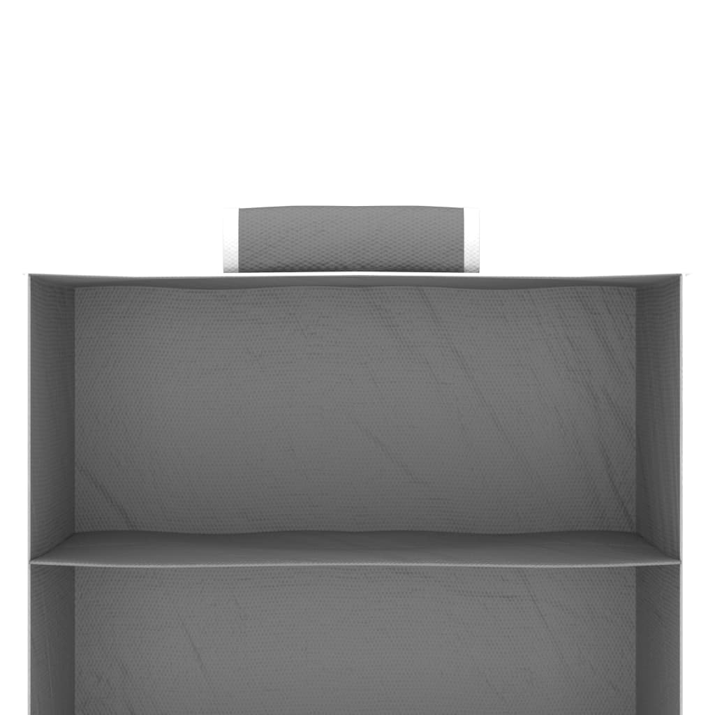 Organisateurs de vêtements suspendus 2 pcs avec 10 étagères en tissu