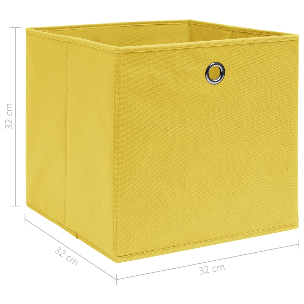 Opbergboxen 4 st 32x32x32 cm stof