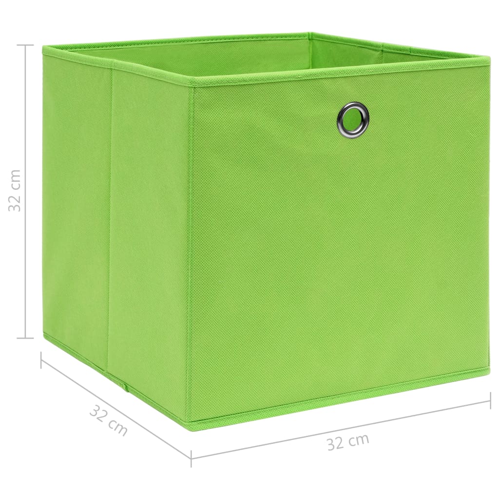 Opbergboxen 4 st 32x32x32 cm stof