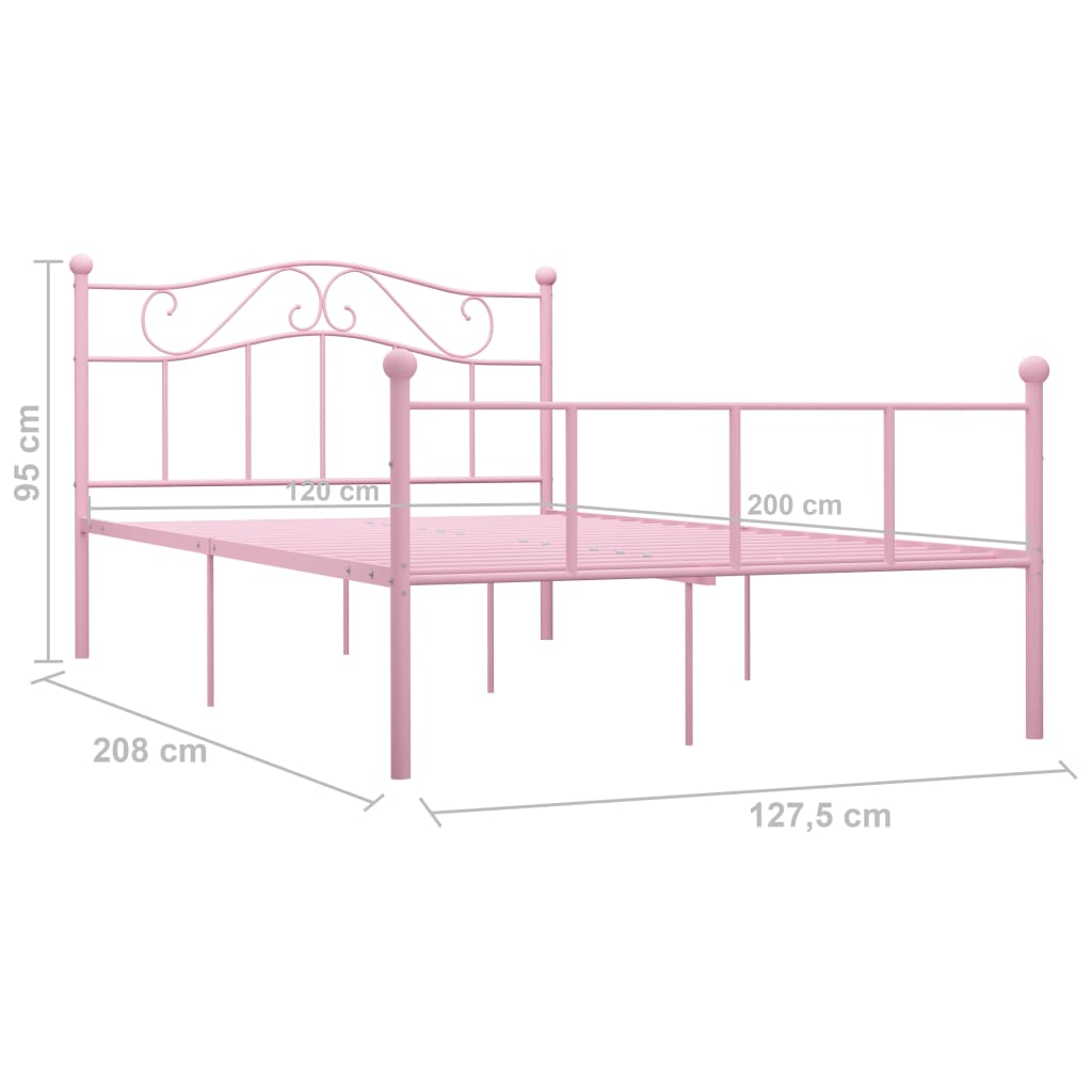 Bedframe metaal 140x200 cm