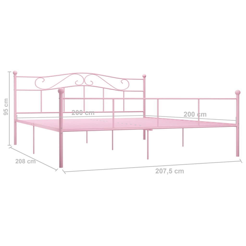 Bedframe metaal 90x200 cm