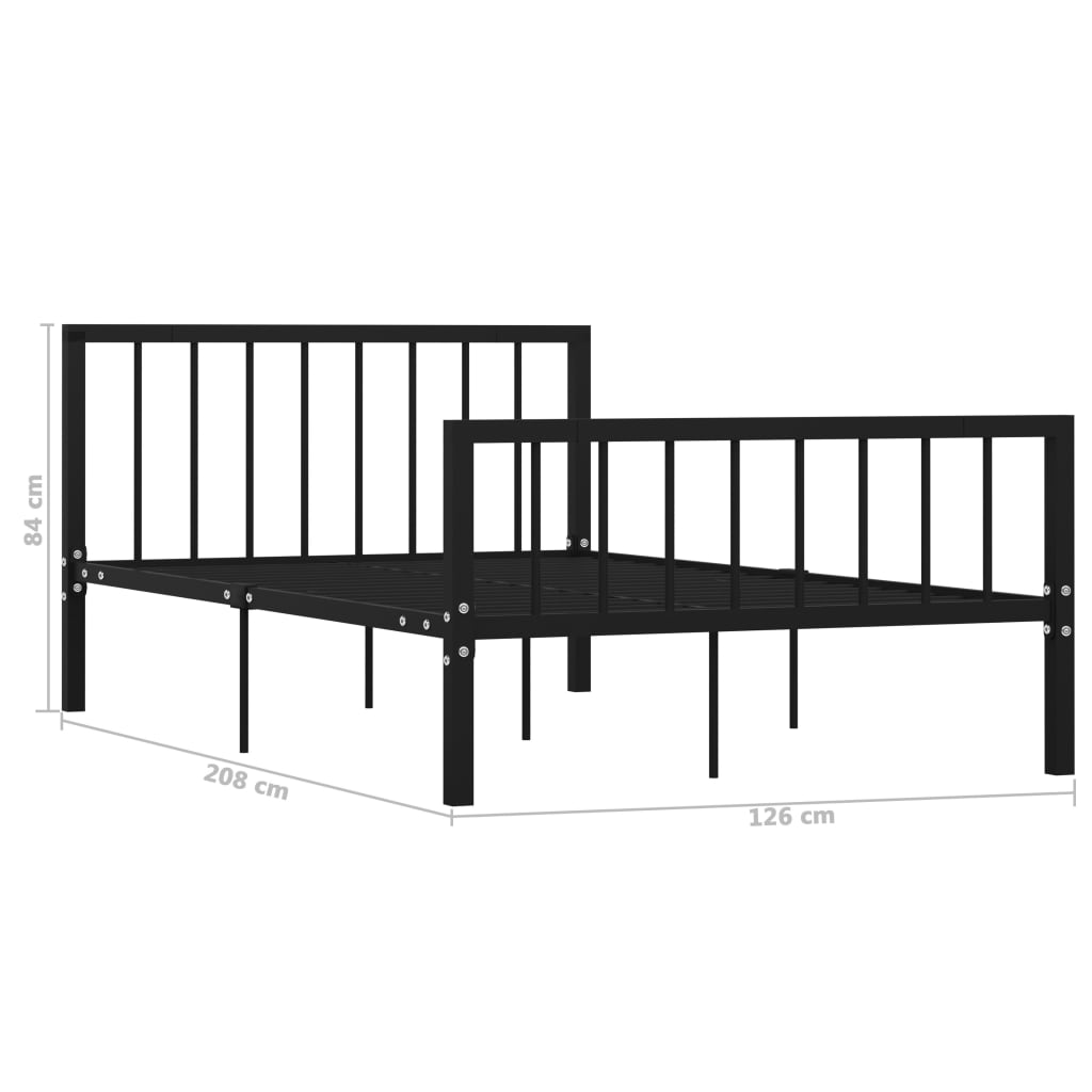 Bedframe metaal 120x200 cm